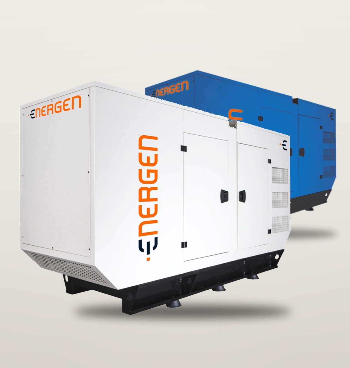 Дизельний генератор Energen у білому капоті