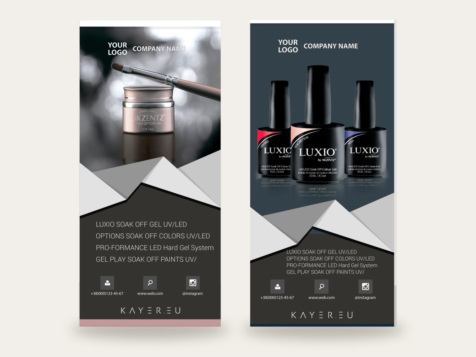 Два roll-up банери Akzentz і Luxio