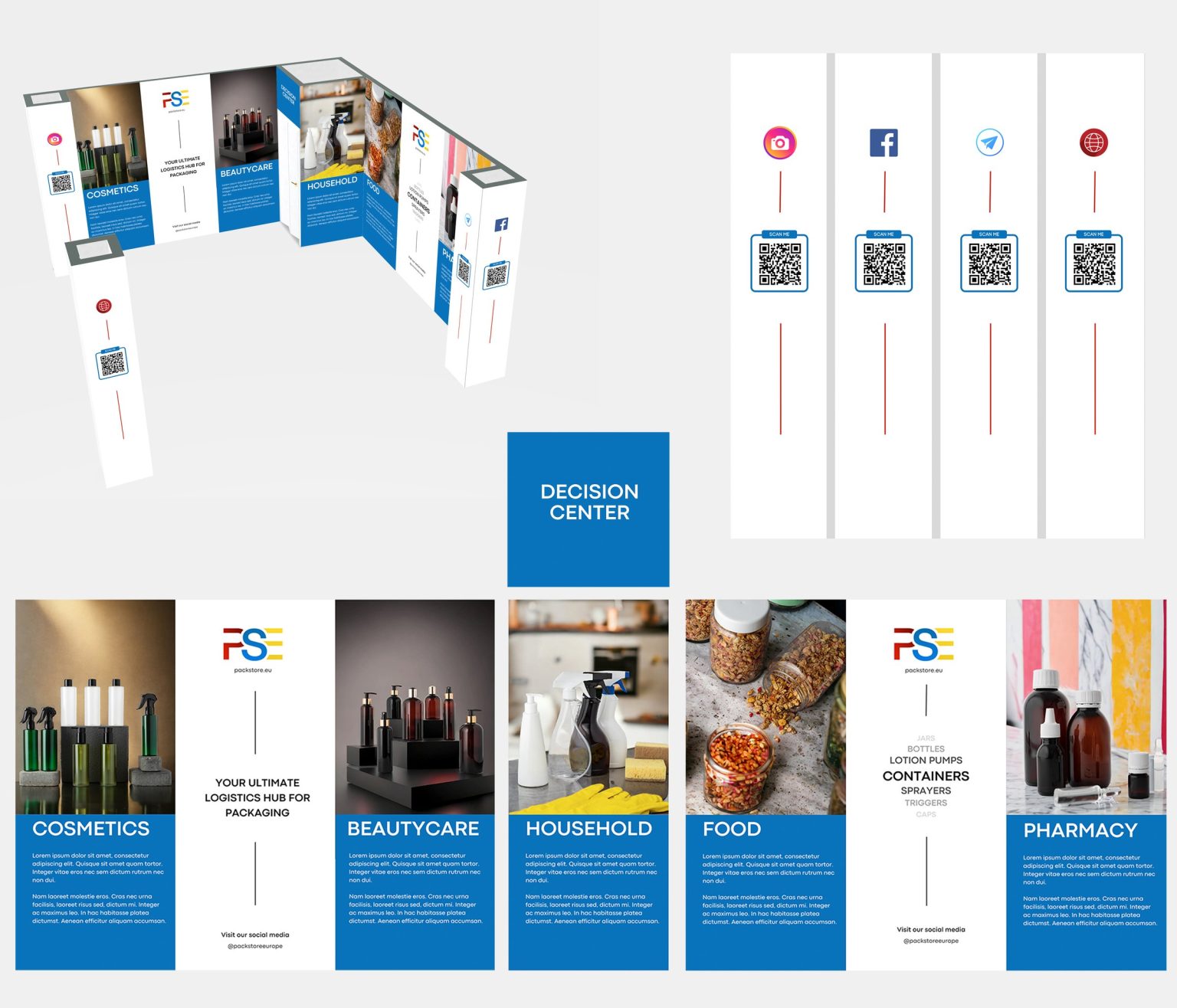 Розгортка панелей стенду Pack Store Europe